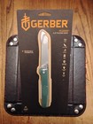 Gerber Pledge Folding Knife 3.7" 7CR17MOV  S.S. Blade GRN Handle 2.9 OZ 