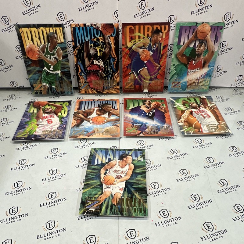 SkyBox Z-Force NBA Basketball Cards Lot 18 1996-97 Curry Mutombo Brown