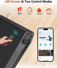 HomeFitnessCode Walking Pad 2.5HP, Under Desk Treadmill with 5% Incline, APP & R