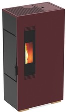 Stufa A Pellet Mini 5 Slim – KW 4,9 Col. Bordeaux  Stufe a pellet 59920