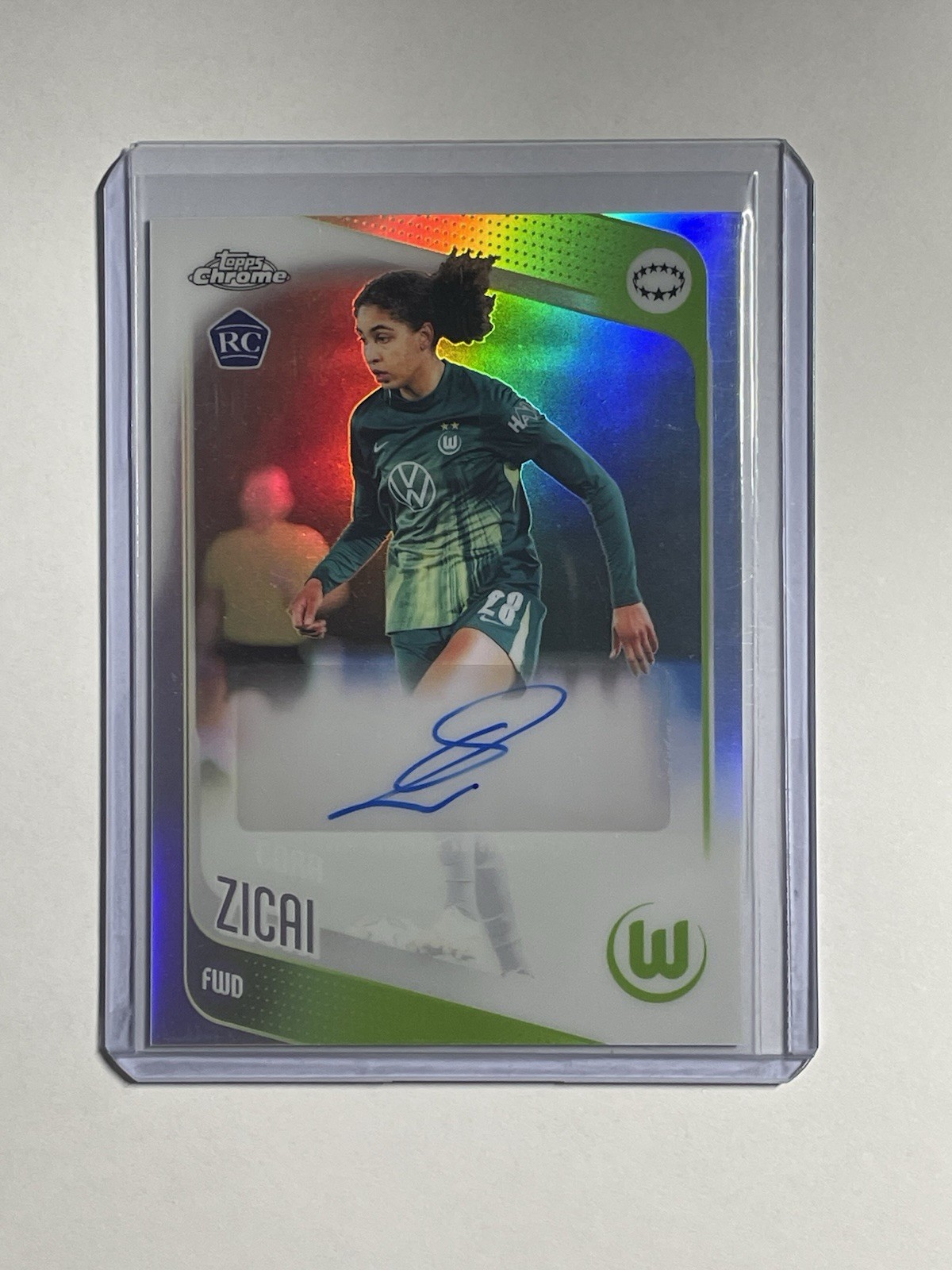 2025-26 Topps Chrome Uefa Women's - Autographs Cora Zicai CA-CZ Refractor Auto