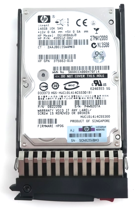146GB SAS 2.5"" 10K 3Gb/s (Hot-Swap with Caddy) HDD - 432320-001