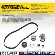 Wasserpumpe + Zahnriemensatz 530 0650 30 für AUDI SEAT SKODA VW Golf Polo Jetta