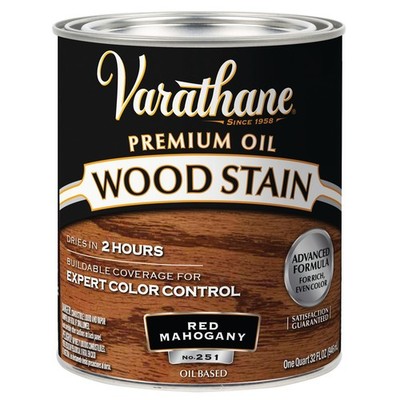 Varathane 211724H Premium Wood Stain, Quart, Quart (Pack of 1), Red Mahogany