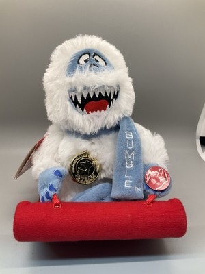 Rare Rudolph Red Nosed Reindeer Animatronic Bumble Abominable Snowman on sleigh