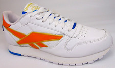 NEW Reebok Classic Leather Men  s Casual Sneakers Size 9.0 M White Walking Shoes