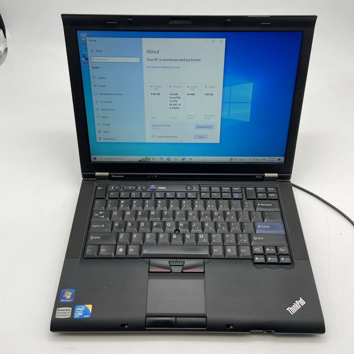 Lenovo ThinkPad T410 Intel Core i5 1st Gen. PC Laptops & Netbooks