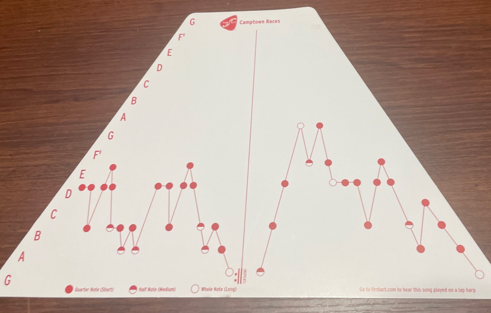 First Act Lap Harp Musical Instrument Instructions and Tuning Fork Included!