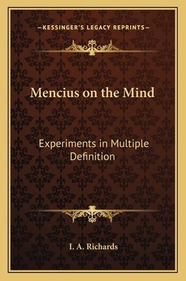 Mencius on the Mind: Experiments in Multiple Definition
