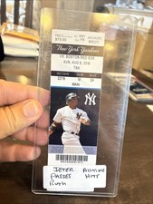 2010 Jeter Milestone Ticket Passes Babe Ruth