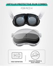 2PCS Protective Film Screen Protector For Pico 4 VR Headset Glasses Films Lens