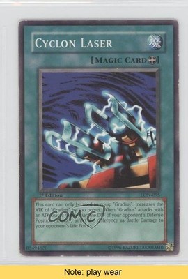Cyclon Laser 1st Ed. YuGiOh Labyrinth of Nightmare #LON-095 2003 READ 3y7