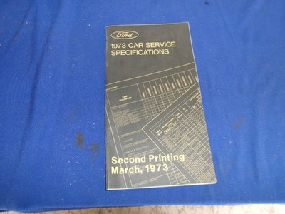 1973 ford car mustang cougar t bird service specifications book for glove box a