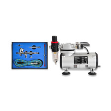 AIRBRUSH COMPRESSOR KIT AIR BRUSH WITH 180K AIRBRUSH SET MODEL MAKING ARTWORK