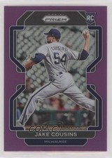 2022 Panini Prizm Tier II Purple Prizm Jake Cousins #199 0ka4