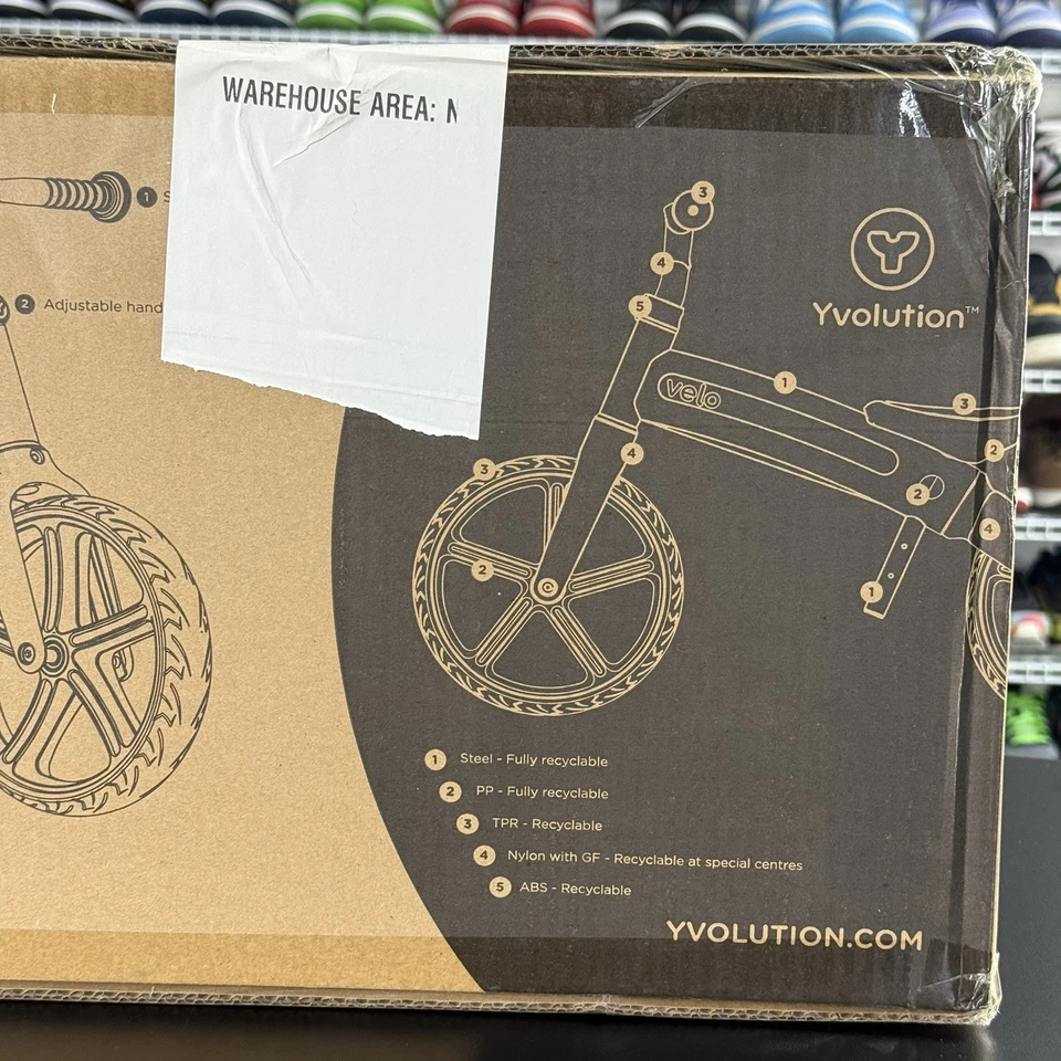Yvolution Y Velo Senior Eco Balance Training No Pedal Push Bike Bicycle Blue NIB - Image 3 of 4