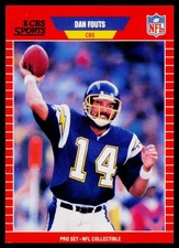 1989 Pro Set Football Announcer Set - Dan Fouts #14