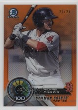 2018 Bowman Scouts' Top 100 Orange Refractor 22/25 Michael Chavis #BTP-32 13iq