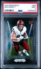 2024 PANINI PRIZM DECA #296 BEN SINNOTT PSA MINT 9