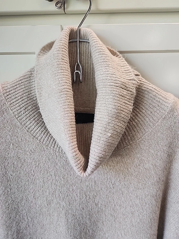 Rachel Rachel Roy 多色中性秋季条纹圆领毛衣连衣裙 XL 码 — 第 2/4 张图片