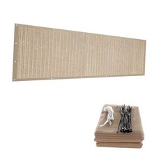 6'x 10' Pergola Shade Cover, Sand Outdoor Sun Shade Cloth with Grommets UV 