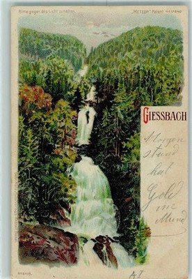 13229786 - Giessbach Nr. 8415 Wasserfall AK HGL, Verlag Meteor 1903