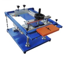 Curved Manual Cylinder Silk Screen Printing Machine for Round Plastic Cup Logo √