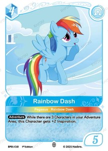 Rainbow Dash Card | eBay