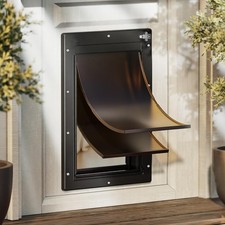 Plastic Dog Door, Medium Doggy Door for Door