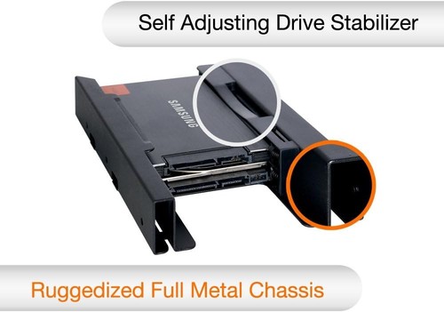 Best Price Square Bracket, DUAL 2.5"-3.5" HDD/SSD,ICY Dock MB082SP by ICY Dock S - Bild 5 von 7