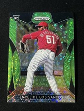 2019 Panini Prizm #80 Enyel De Los Santos Lime Green Donut Circles Prizm #/199