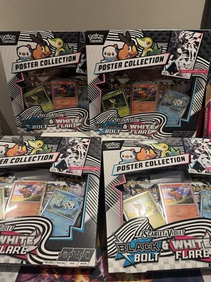 Pokémon TCG Black Bolt & White Flare Poster Collection - See