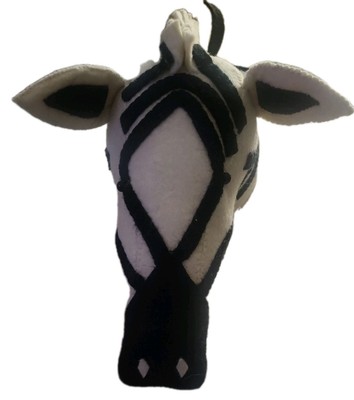 Fiona Walker Felt Zebra Head Safari Nursery Wall Decor Mud Pie 9 