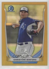 2014 Bowman Draft Top Prospects Chrome Gold Refractor /50 Christian Binford