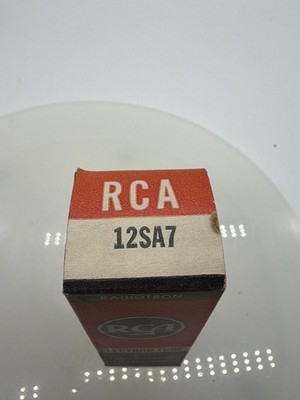 RCA 12SA7 Radiotron Metal Vacuum Electron Tube w/ Original Box NOS