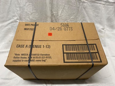 Meals Ready to Eat -MRE - Box A, Insp. 04-2028, 12 Mahlzeiten, USA