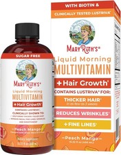 Liquid Multivitamin  Lustriva Hair Growth Biotin 10000mcg   MaryRuth
