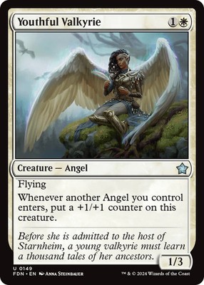 MTG Youthful Valkyrie [Foundations] Near Mint Magic