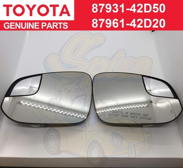 Toyota Original Spiegel FüR Links & Rechts Glas Mit Toter Winkel Spiegel Oem ...-image