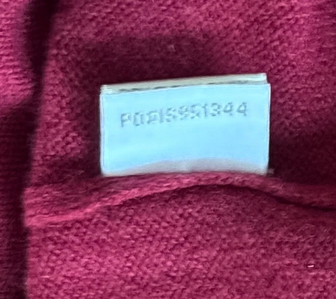 Suéter JWN Nordstrom Para Hombres Grande Rojo 100% Cachemira Cuello Redondo Pullover Tejido Suave Foto 4 de 4