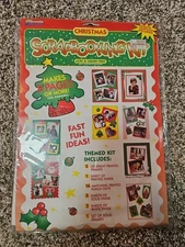 Vtg Memories Forever Scrapbooking Kit 25907 Christmas Frames Paper Template 1997