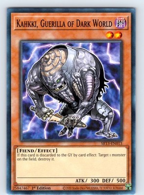 Kahkki, Guerilla of Dark World Common 1st Edition SR13-EN013 NM