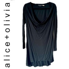 ALICE+Olivia Black Dress / Long Top - Sz S
