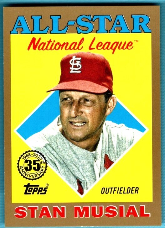 2023 Topps All-Star Baseball Gold #55/75 88AS-48 Stan Musial - Cardinals CARD