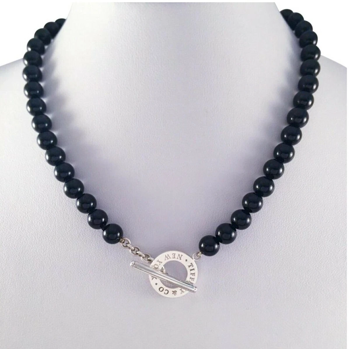 Black onyx necklace tiffany deals