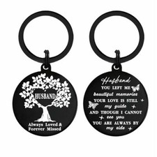 Sympathy Gifts for Loss of Loved One Keychain- Memorial Day Lost of Husband