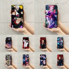 Jujutsu- Kaisen Anime Wallet Satoru Gojo Zipper Long Leather Wallet Clutch Bag