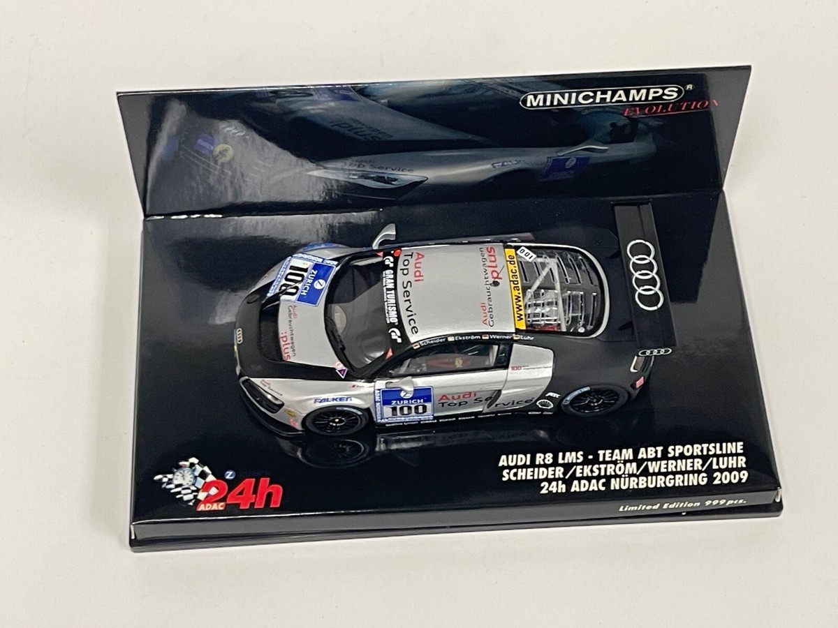 1/43 Minichamps Audi R8 LMS car #100 24 Hours ADAC Nurburgring