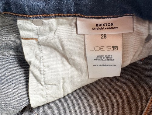 Joe's Jeans NWT Men's Kinetic Straight Narrow Brixton Tapered Stretch Jeans 28 - Picture 6 of 6