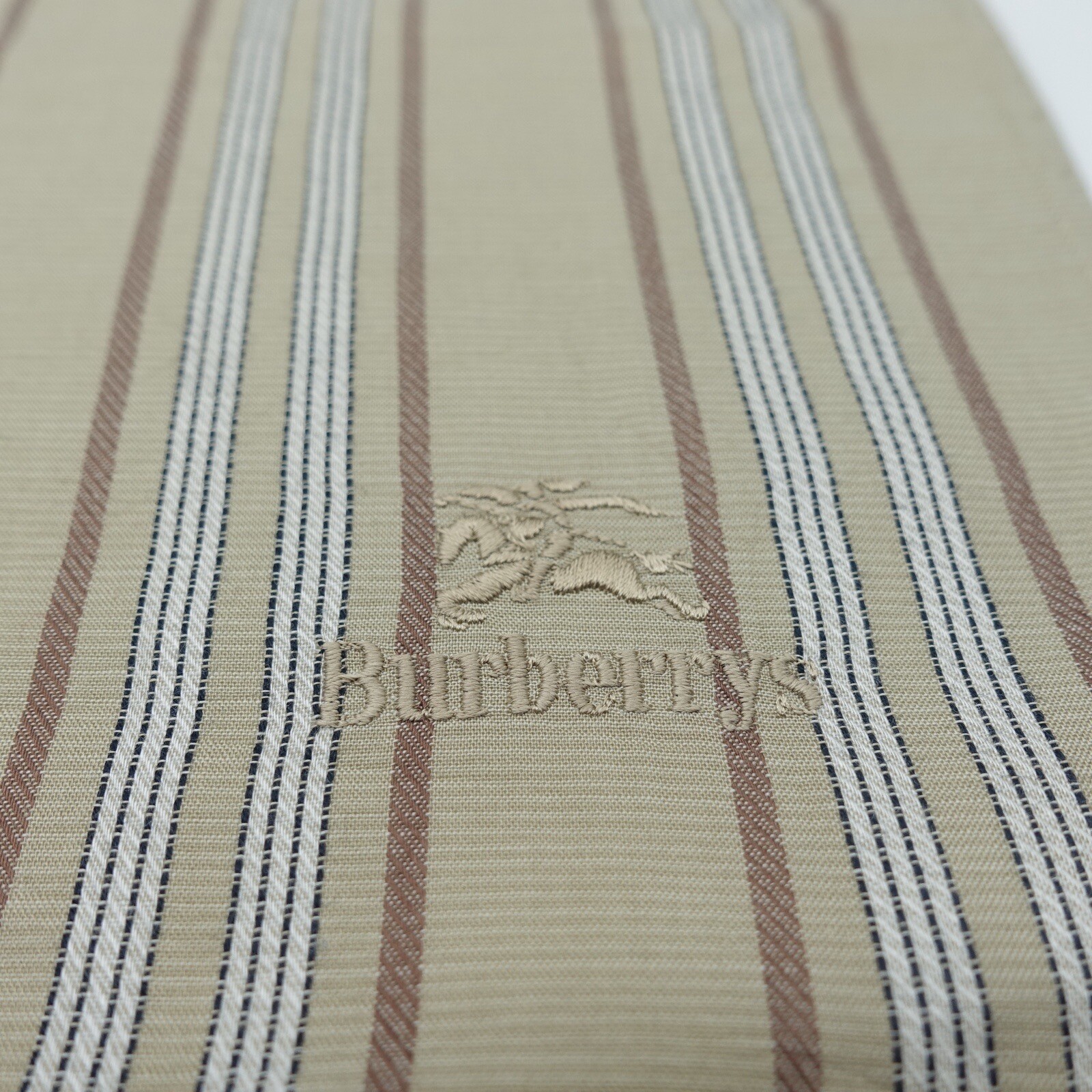 Burberry Light Brown Vertical Pattern Handkerchie… - image 6
